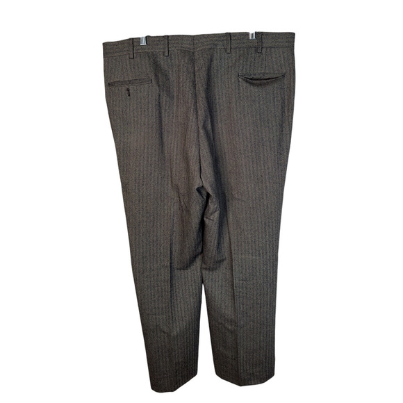 Nordstrom Mens 44R Pinstripe Wool 3 Piece Suit Jacket 40x31 Pants Vest Gray EUC! - Picture 13 of 15